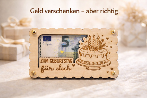 Geldgeschenk geburtstag holz - geburtstag,