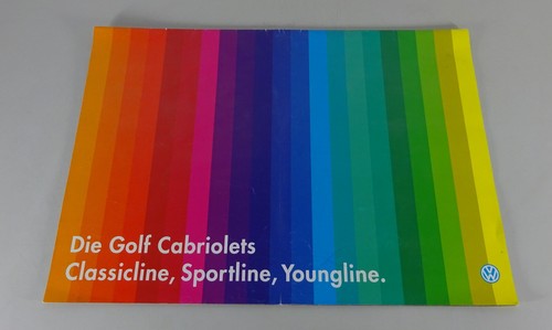 Großprospekt golf cabrio - großprospekt, i
