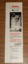 Seltene Werbung GEHA TOP VISION PORTABLE Tageslicht-Projektor 1988