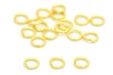 Biegeringe 925 Silber 18K Gold