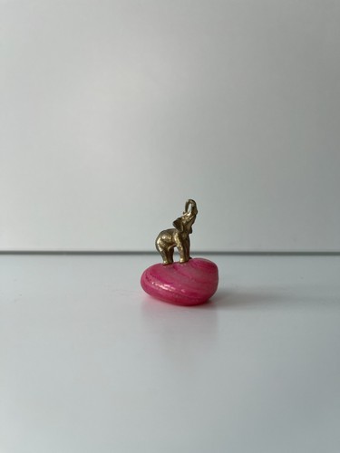 Metallfigur elefant auf achat - metallfigur,