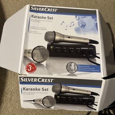 Silver Crest Karaoke Set 2 x