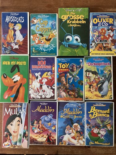 Disney vhs videokassetten - disney,