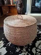 LOBERON MIRABEAU SCHLANGENKORB Deckel XXL AUFBEWAHRUNG neuwertig