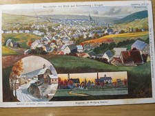 AK Neustädtel mit Blick auf Schneeberg,Erzgebirge,Bahnhof,Bergwerk,gel. 1905