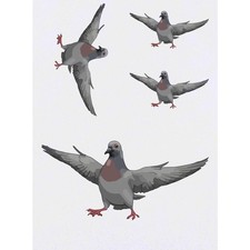 4 x Temporäre Tattoos /