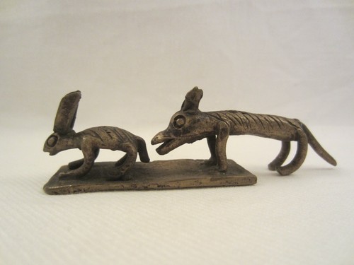 Hase fuchs messing - hase, bronze