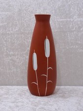 4z3eQR - DDR Design Porzellan Vase Schilfkolben - Vintage um 1950/60 - 22,8 cm