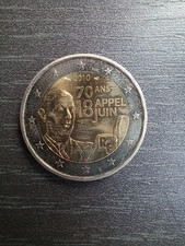 2 Euro Gedenkmünze 2010 Frankreich, Charles de Gaulle, bankfrisch
