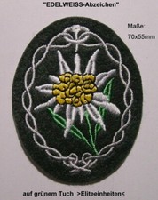 " Edelweissabzeichen - grün