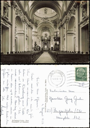 Ansichtskarte fulda fuldaer - fulda,