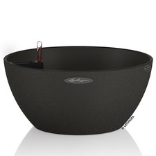 LECHUZA® Pflanzschalen CUBETO Stone 40 Graphitschwarz All-in-One