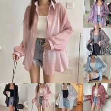 Sonnenschutz Kleidung Netz Atmungsaktiv Freizeit Koreanisch Langarm Locker