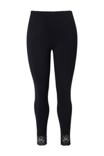 Ulla Popken Damen große Größen Leggins Spitzensaum 836196