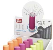 Prym 610285 Nadelbox / Nadelwister mit 15 Näh-/Stopfnadeln Lipstick-Technologie