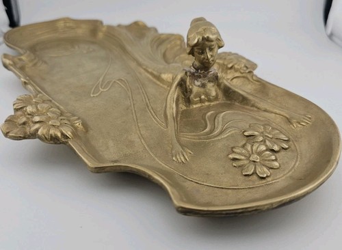 Schale messing jugendstil - schale,