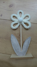 Dekoaufsteller Blume Filz 15 cm orange gelb grün  Figuren