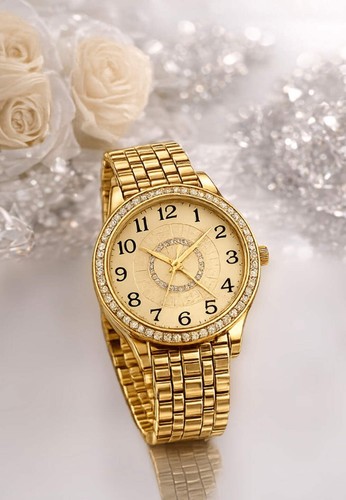 Damen armband uhr golden - armband,