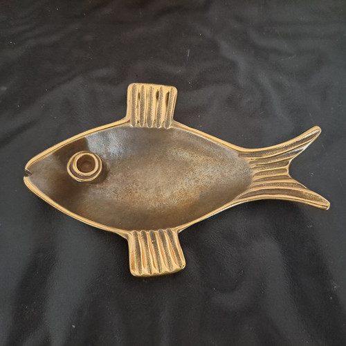 Art deko messing fisch - deko,