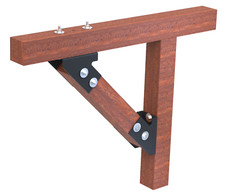 2 Stück 4 mm Dicke Schwerlast Balkenträger, Winkelstützen, Pfostenverbinder