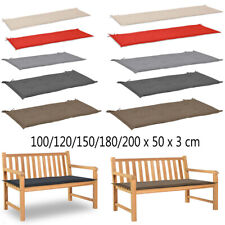 Gartenbank Auflage Sitzkissen Bankkissen Bankauflage matt 100/120/150/180 cm DE