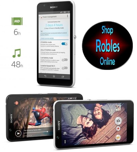Sony xperia e4g lte - xperia, white