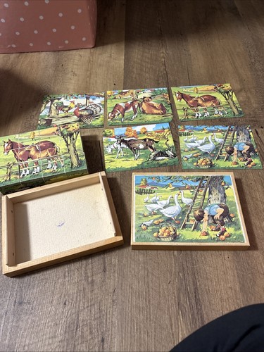 Altes holzpuzzle vintage - altes,