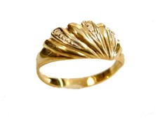 Diamant ring 333 gold cocktail - gold,