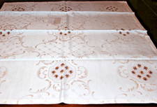 Mitteldecke 2-er Set weiß