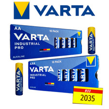 AA oder AAA VARTA Industrial Pro Batterien Alkaline MHD 2035