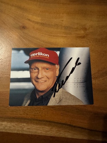 Niki lauda autogramm - niki,