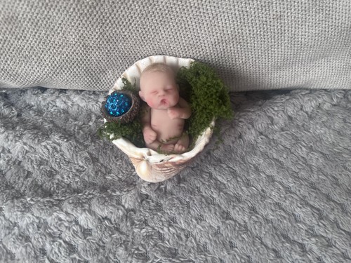 Polymer clay baby skulptur - clay,