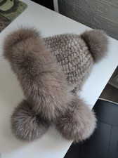 Damen Echte gestrickte Nerz