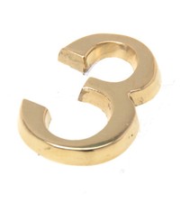 Hausnummer 50mm Messing Zahlen