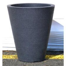 Pflanzenkübel "Capri" 24 x 35cm grau anthrazit Blumentopf Übertopf Gefäß outdoor