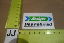 Alter Aufkleber Fahrrad Bike Zubehör STAIGER Das Fahrrad (JA)