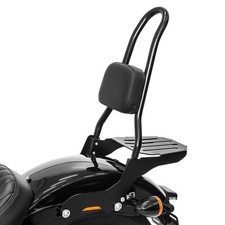 Sissy Bar CSL mit Gepäckträger für Harley Softail 18-22 schwarz C-Ware