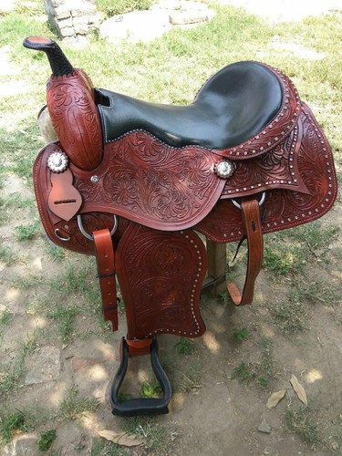 Neuer brauner westernsattel - brauner,