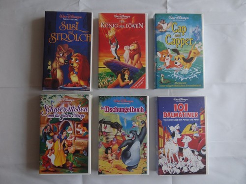 Walt disney vhs - 6, kassetten