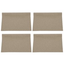 Feines Leinen Stoff 4Stk Braun