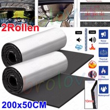 2 Roll Dämmmatte Auto Selbstklebende 200x50cm Schallschutzmatte Isolierung Matte