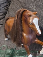 Barbiepferd dunkelbraun- mit