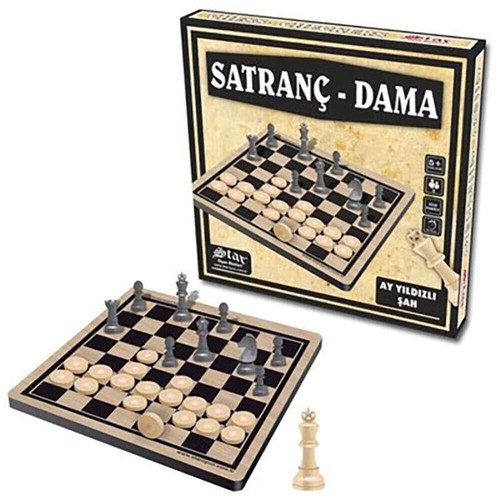 Star holz schach dame set - holz,