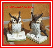 2 EULE Uhu KAUZ Deko FIGUREN