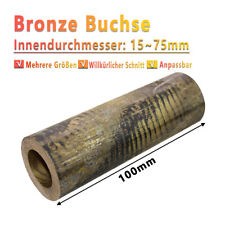 Bronze Buchse Rotguss,Rundrohr, Rund, Scheibe ∅15-70mm, OD 25-110mm, Länge 100mm