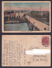 Ansichtskarte Letmathe Lennebrücke 1921