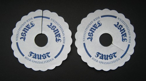 Faust pilsdeckchen bierdeckel - faust,