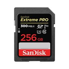 SanDisk Extreme PRO SDXC UHS-II Speicherkarte V90 256GB (300 MB/s, Full-HD) SD