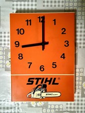 STIHL Nostalgische Wanduhr Kunststoff Retro Merchandis (Kostenloser Versand!)