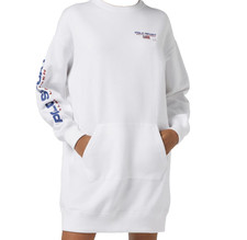 Ralph Lauren POLO Sport / Sweatshirt-MINIKleid in Weiss Gr. LG Large… Neu